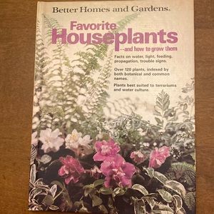 Book vintage hardcover Better Homes and Gardens Favorite Houseplants and how to